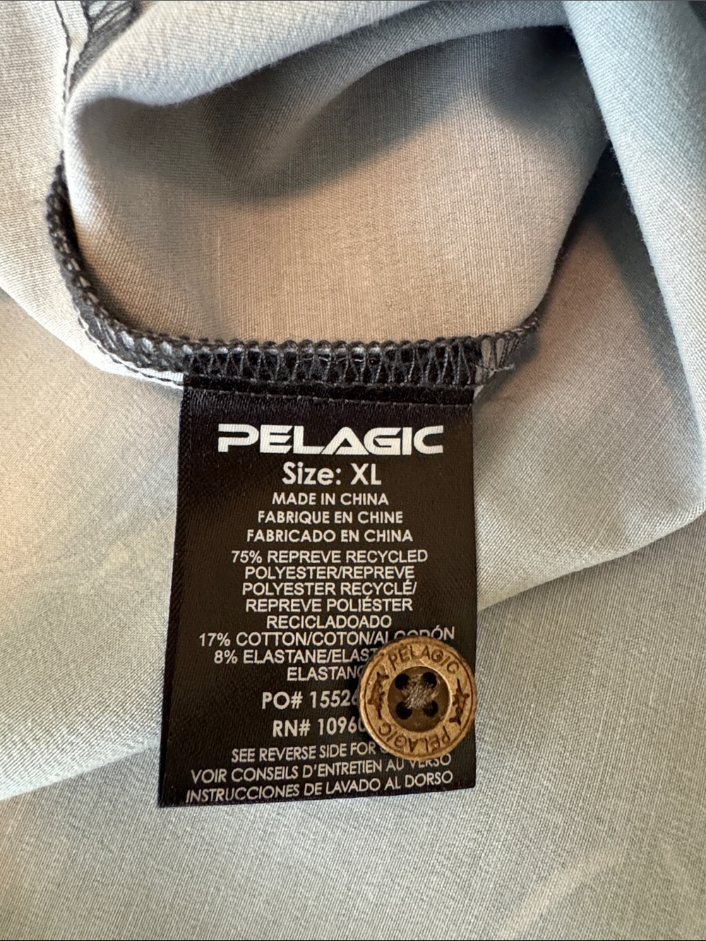 Pelagic Short-Sleeve Button-Down Shirt with Multicolor Fish Print - Picture 5 of 7
